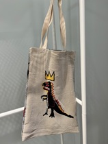 35X45cm jacquard shopping bags European and American Korea ins and art creative bifacial Basquiat