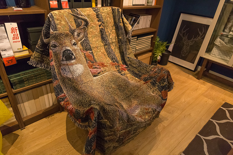 Foreign trade Original single outlet US retro loft May flower deer tapestry tapestry Relax Blanket Decoration Blanket Wall Blanket Bouquet Getaway Blanket