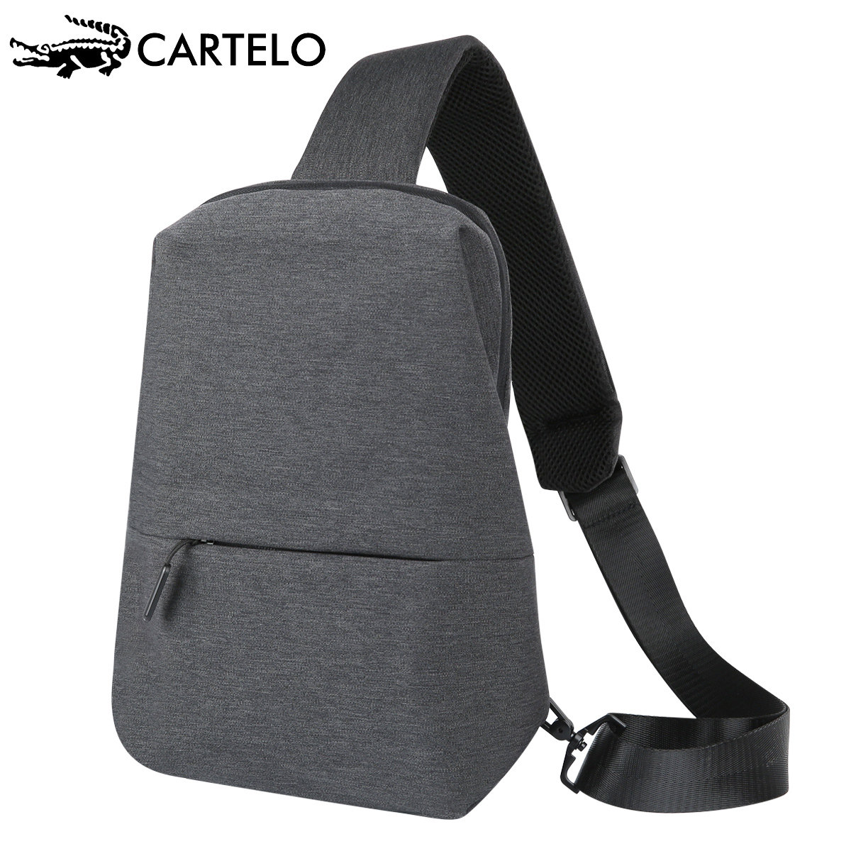 Cardi Le crocodile chest bag men's shoulder bag front and rear messenger men's bag youth Korean version of the casual trendy men's backpack men's bag