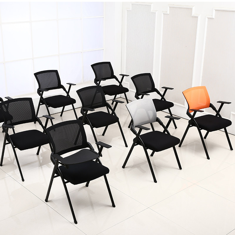 Folding training chair with written board press chair Student press chair Office staff chair chair