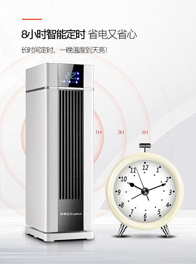 荣事达 TPC陶瓷发热 取暖器暖风机 2000w大功率 图7