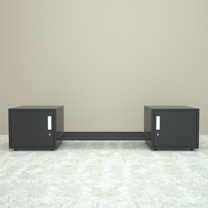 Dormitory upper and lower bunk iron frame bed-supporting bed cabinet shoe rack (only used for supporting the bed in our shop)