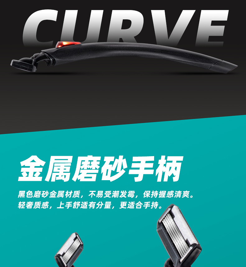 美国 Schick 舒适 5层剃须刀 图3