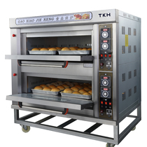 British TKH gas oven Commercial two-layer two-plate two-layer four-plate gas stall pancake pizza moon cake oven