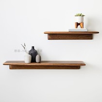 Creative Wall Shelf Solid Wood Partition UAN GUAN DECORATION SHOW SHELF BATHROOM COSMETIC BEDSIDE STORAGE FREE OF PUNCH