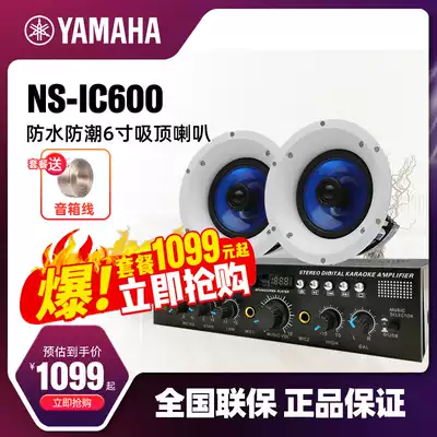 Yamaha Mountain leaf NS-IC600 ceiling background music shop mall high sound quality 6 inch horn set