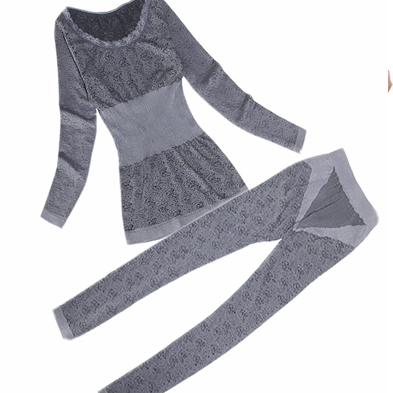 Seamless slim fit autumn clothes and long pants women's cotton suit cotton modal thermal underwear winter big boy student base