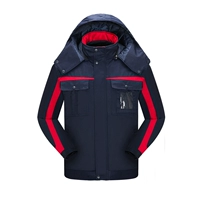 (Модель куртки) Тибетская синяя хлопчатобумажная куртка