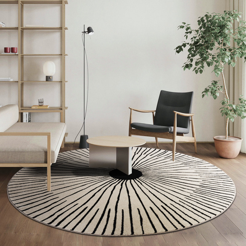 Nordic Ins Wind Minimis Modern Light Lavish American Round Carpet Living Room Sofa Tea Table Bedroom Bed Handmade Carpet