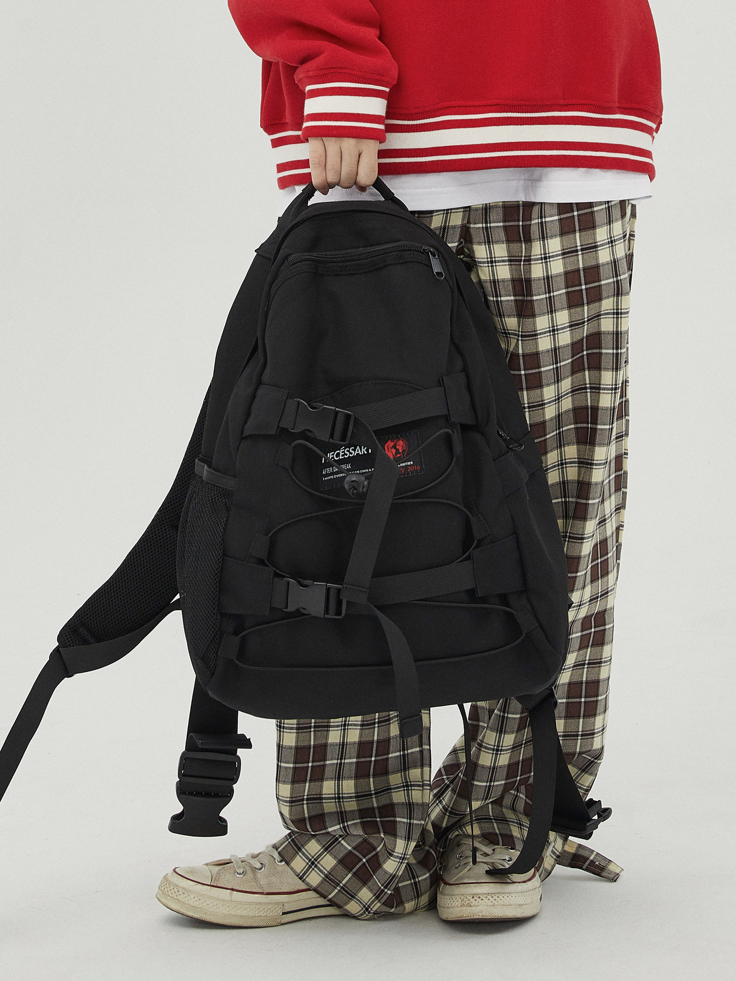 NECY2021 new multi-functional pocket backpack simple fashion all-match trend