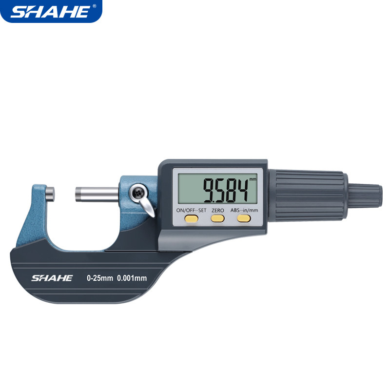 Three-and-quantity display micrometer 0-25-50-75-100mm electronic outer diameter micrometer centiscale card