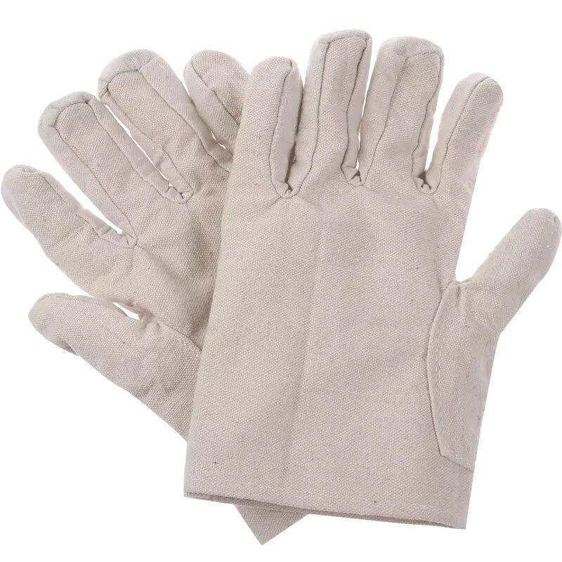 Juxiang Hongfan Cloth Gloves Labor Protection Double Thickened Wear-resistant Welder Electric Welding Machine Repair Protective Cloth Gloves