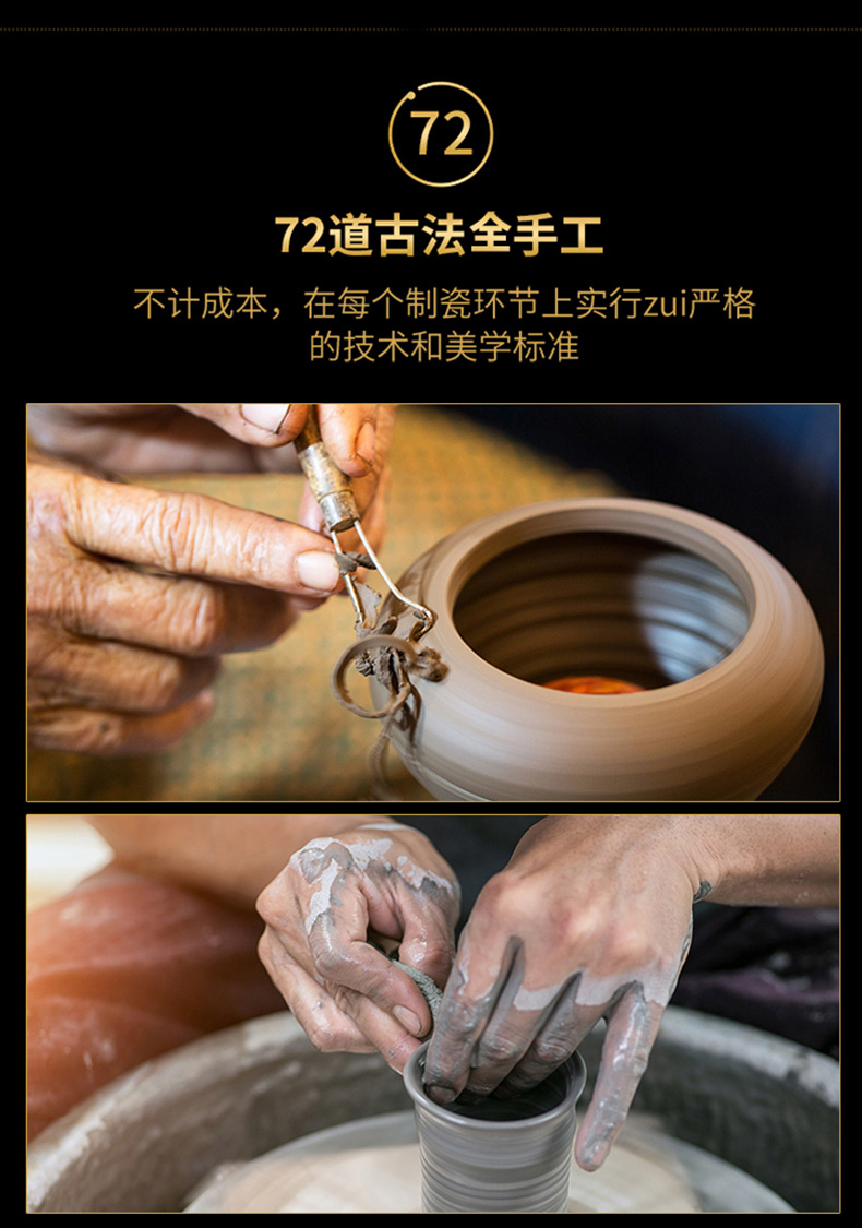 Rather small expressions using sealed up with jingdezhen ceramics craft vase archaize home gourd bottle rich ancient frame place adorn article