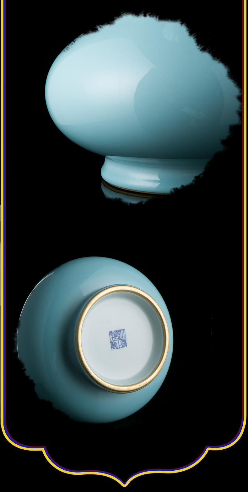 Jingdezhen ceramic vase is placed the new Chinese style is I and contracted archaize sitting room rich ancient frame garlic bottle porcelain vases