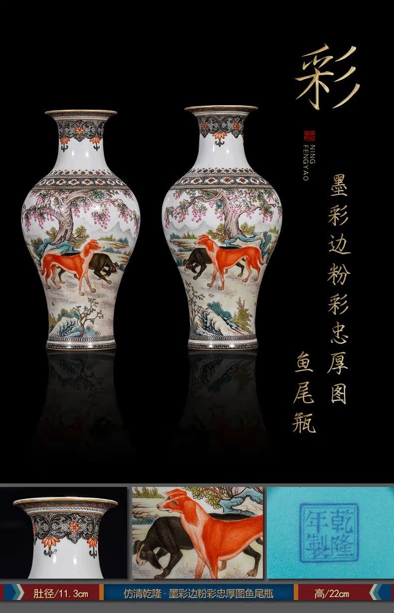 Ning hand - made antique vase seal up with jingdezhen ceramic bottle furnishing articles ninety of the sitting room of Chinese style of blue and white porcelain solitary products