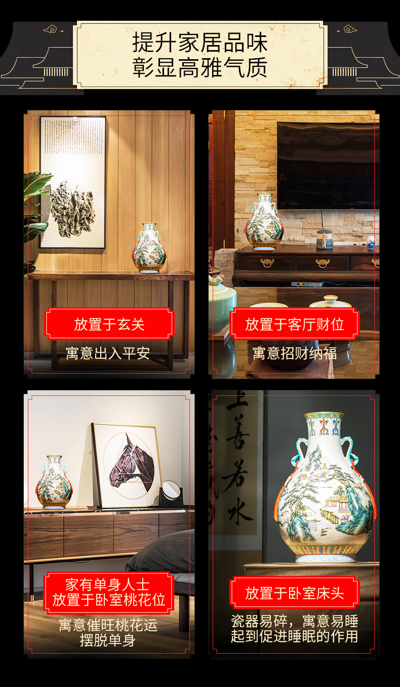 Better sealed up with jingdezhen ceramics small vase manual archaize furnishing articles for ear pipa and home decor