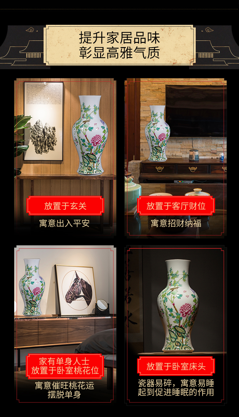 Better sealed up with jingdezhen ceramics from archaize sitting room of Chinese style furnishing articles large sitting room vase household porcelain of goddess of mercy bottle