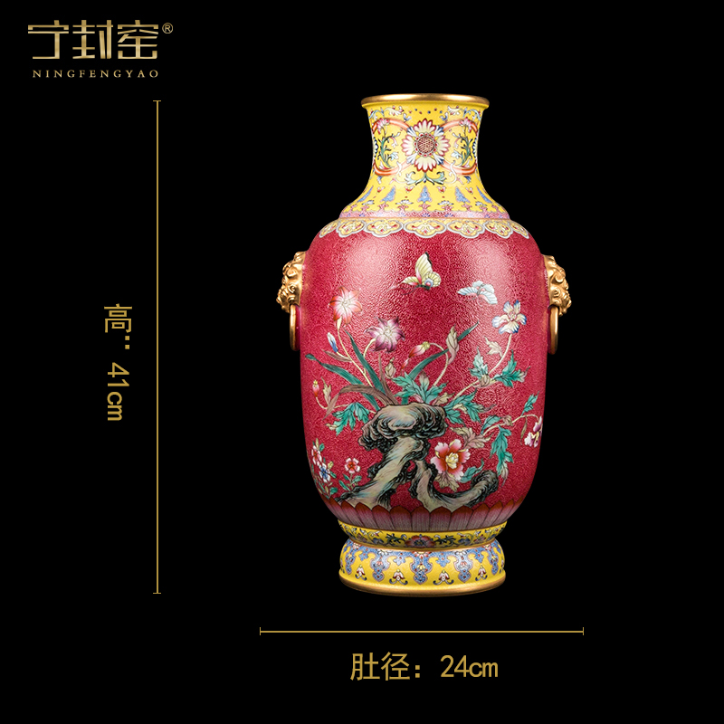 Ning hand - made antique vase seal up with jingdezhen porcelain furnishing articles sitting room of Chinese style of blue and white porcelain acura one hundred and twenty - eight period