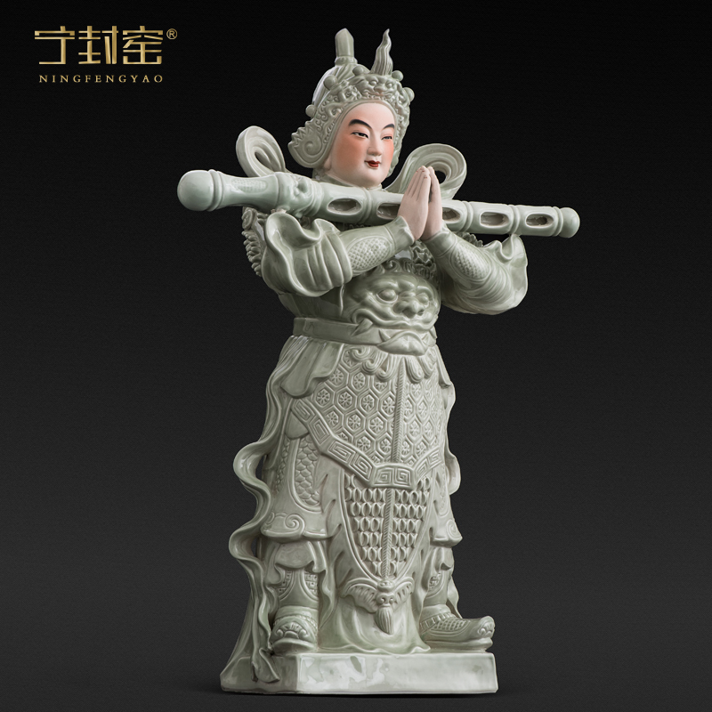 Better sealed up with jingdezhen furnishing articles WeiTuo bodhisattva figure household ceramics handicraft Buddha its
