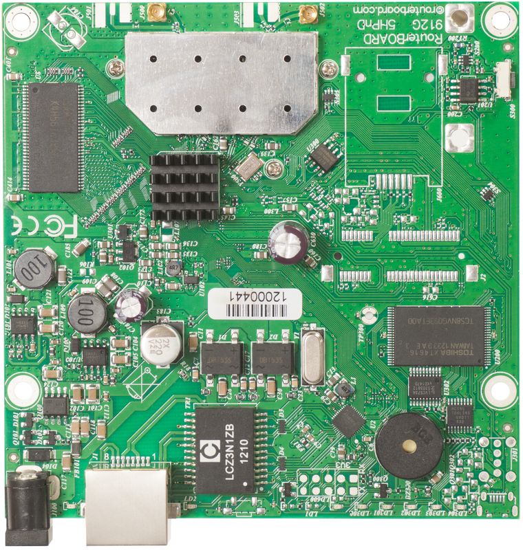 MikroTik RB911G-5HPnD wireless routing motherboard
