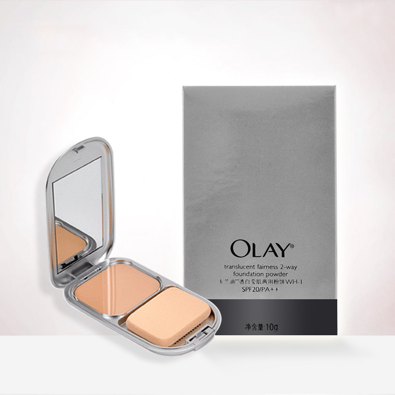 Olay/玉兰油透白莹肌两用粉饼10g 遮瑕白皙亮肤滋润保湿女士粉饼
