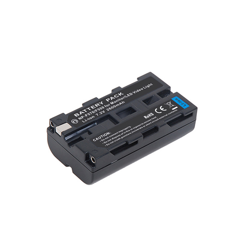 Sony np-f550 F570 battery stick lamp LED camera lamp Shenzano Yongno special lithium battery 2200 mAh