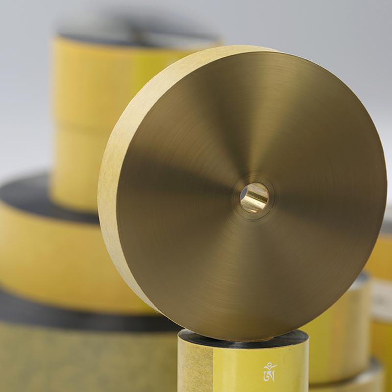 Microfilm of the Lion Language, Single 16mm Large Tang Dynasty Tibetan Kangzhu'Er Small Rotating Gold Scroll, Electric Hand-Cranked Desktop Ornament