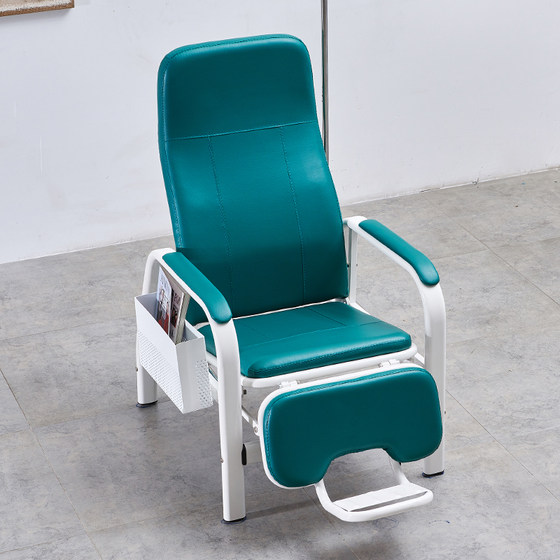 두꺼운 고급 병원 단일 좌석 주입 의자 의료용 정맥 드립 의자와 발판 기능 좌석이 있는 의자