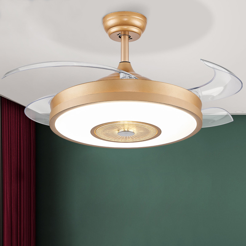 Invisible ceiling fan lamp ceiling fan lamp dining room bedroom electric fan chandelier light luxury home ceiling fan lamp living room electric fan chandelier