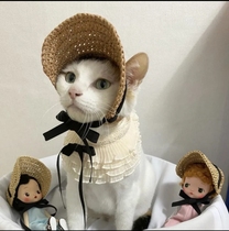 Cat headband cute dog hat small dog funny summer hat headwear photo accessories accessories cross-dressing