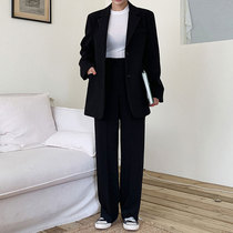 Small blazer Womens Spring and Autumn New Korean casual small suit suit suit suit overhang heavy feeling casual suit suit suit suit