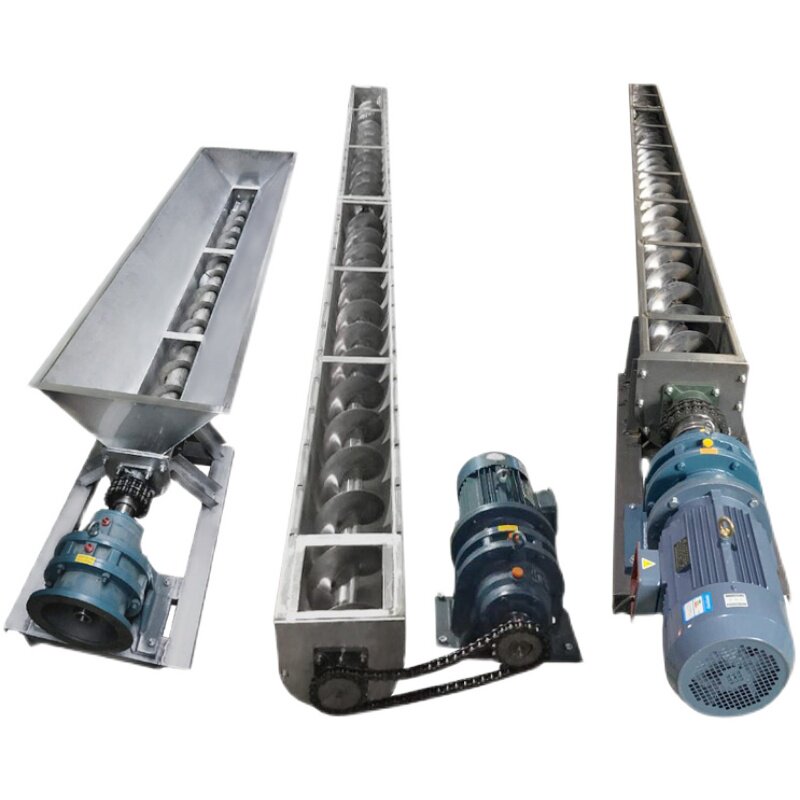 Custom Screw Conveyor U Type Cement Stainless Steel Stainless Steel Type Dragon Conveyor Without Shaft Grain Powder Loading Machine