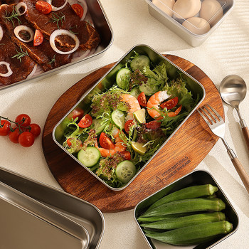 Green and dot stainless steel plate with lid