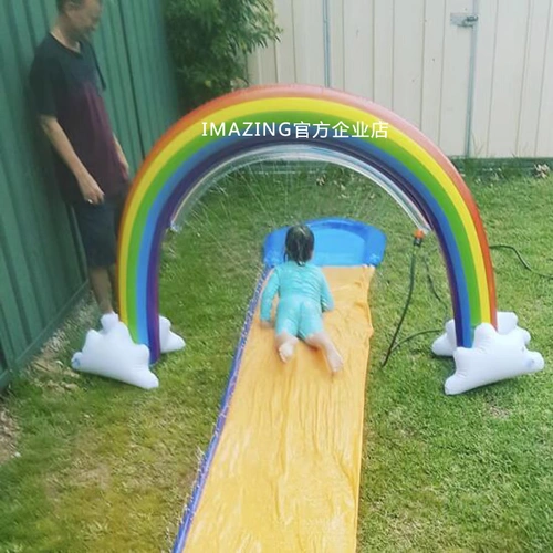 Надувная радужная автоматическая игрушка для игр в воде, облако