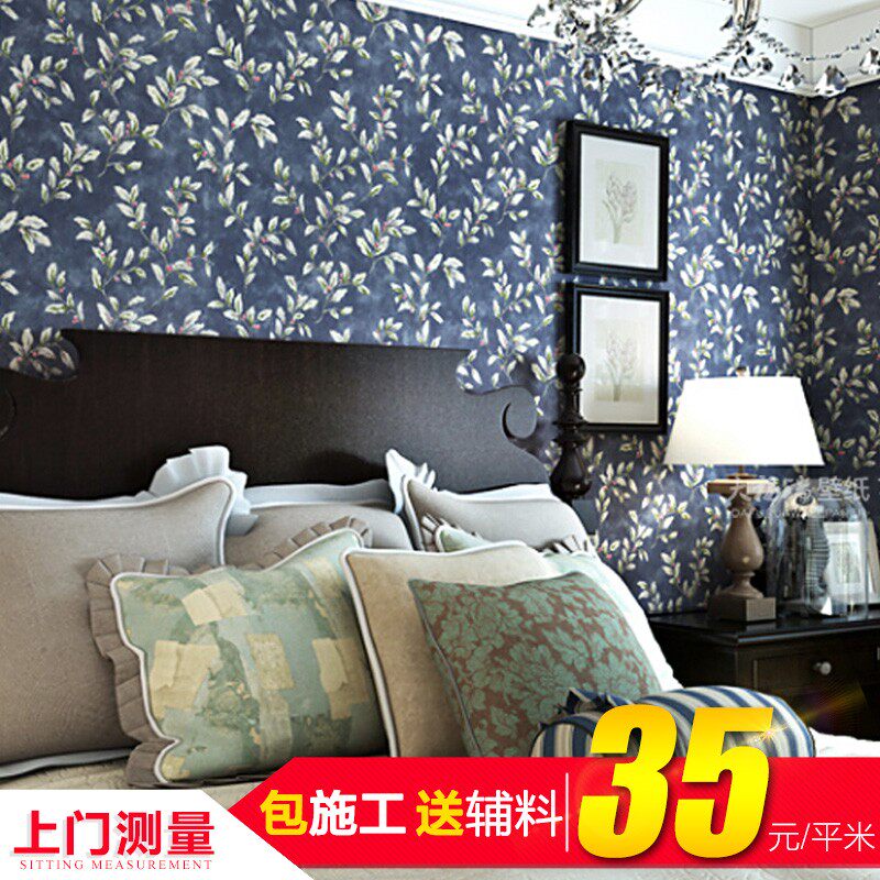 Chengdu PVC Wallpaper Solid Brick Pattern Wallpaper Bedroom Living Room TV Background Wall Unwoven Wallpaper A Flower Fall