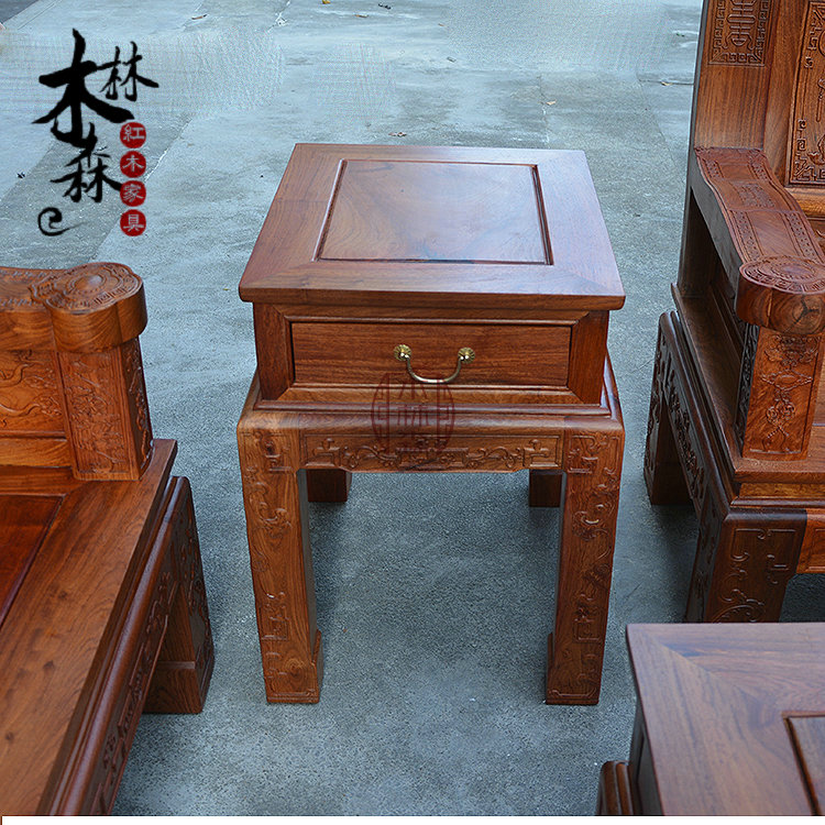 Lớn trái cây gỗ hồng mộc nội thất gỗ gụ sofa gỗ gụ kết hợp phòng khách gỗ hồng mộc Miến sofa sofa gỗ rắn - Bộ đồ nội thất bàn ghế thông minh