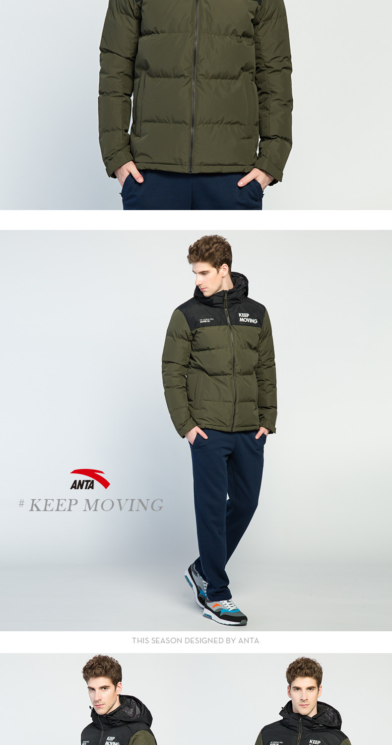 Anta down jacket nam 2018 mùa đông mới dày trùm đầu kích thước lớn ấm áp thể thao giản dị áo khoác xuống quần áo nam - Thể thao xuống áo khoác áo phao lông vũ hàn quốc