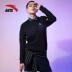 Anta áo len nam trùm đầu 2019 mùa xuân mới trang web chính thức áo thun thể thao giản dị chữ nhỏ áo len nam - Thể thao lông cừu / jumper áo khoác hoodie nữ có dây kéo Thể thao lông cừu / jumper