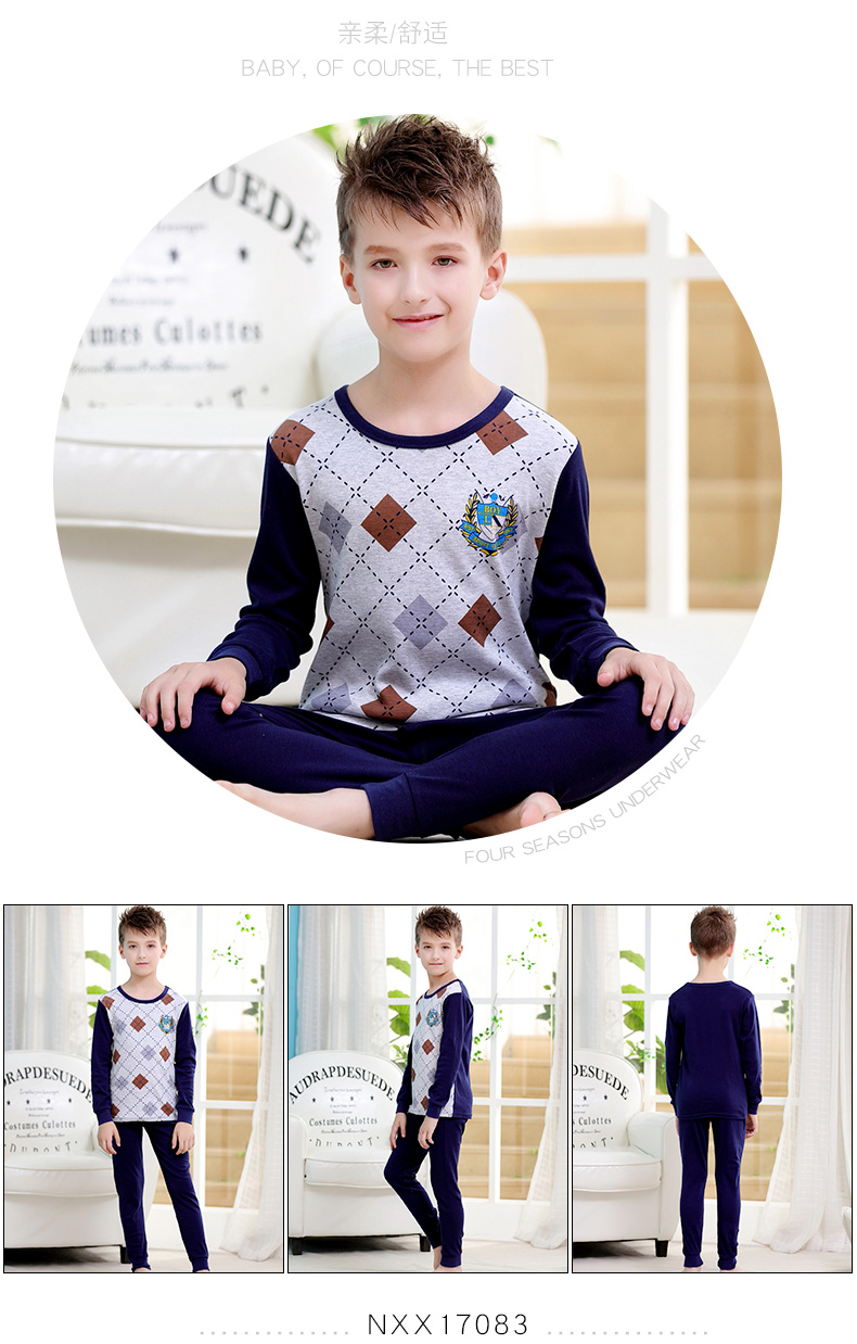 Trẻ em ở Nam Cực mặc đồ lót trẻ em nhiệt cho bé trai mùa thu và mùa đông làm dày quần áo trẻ em mùa thu shop quan ao tre em