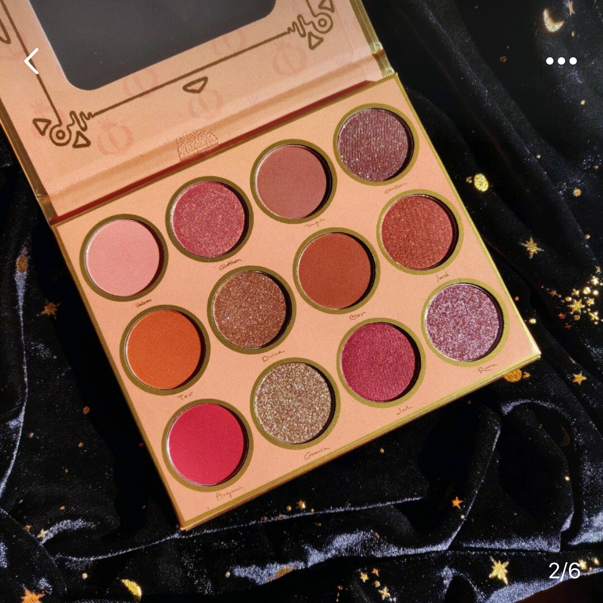 Phát hiện đĩa thần tiên Thụy Điển Mắt Oden Freja Diva Palette Khay màu mắt 12 màu để gửi cọ - Bóng mắt phấn mắt 3ce 9 màu
