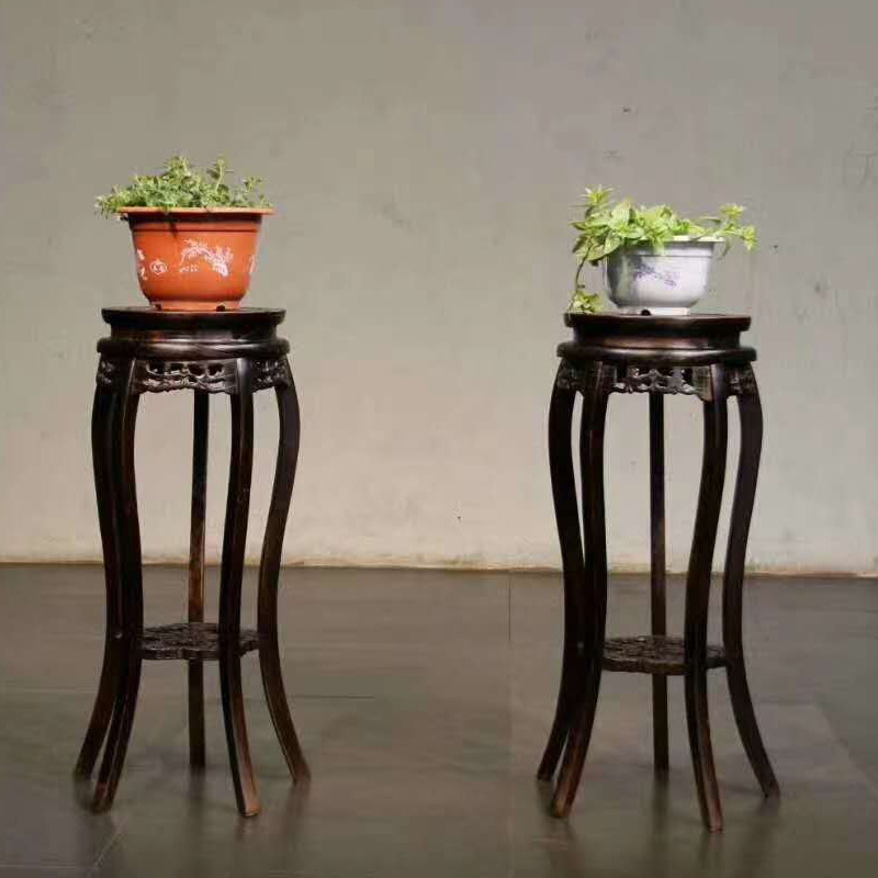 Folk old objects nostalgic collection antique solid wood old flowers a few flower racks miscellaneous film and television props retro decoration ornaments