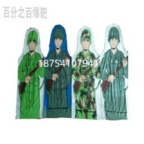 Air bag target humanoid half body target inflatable humanoid inflatable target half body hydrogen and oxygen target special effects target half body air explosion target