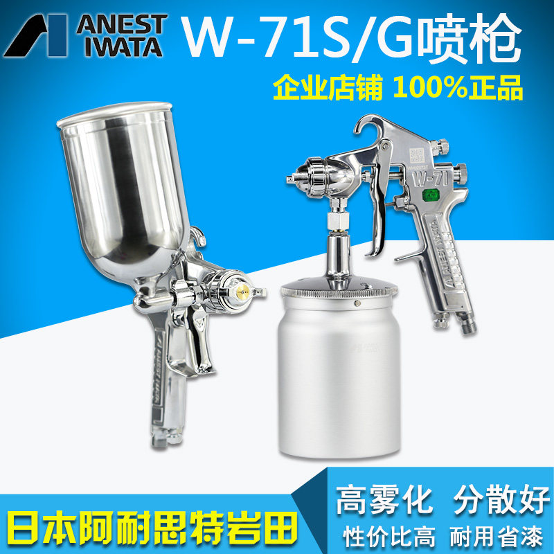 Japanese Iwata W - 71 High atomized paint spray car furniture toilet imported paint tool pneumatic spray gun