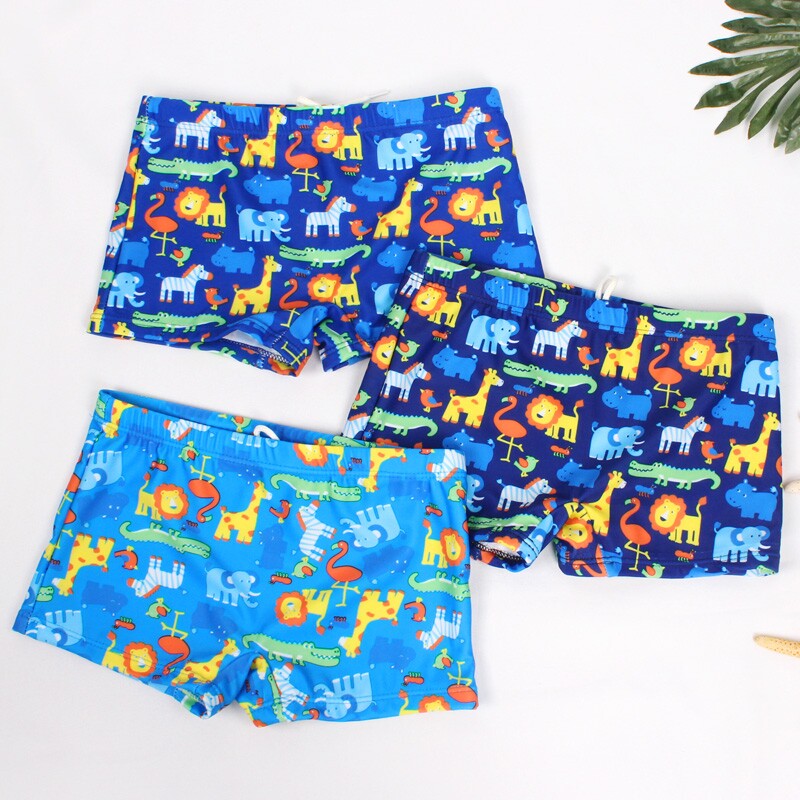 Boys swimming trunks cute cartoon baby swimsuit summer baby boy children boxer hot spring swimming trunks suit factory