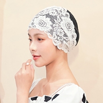 Swimming cap womens waterproof PU lace long and short hair adult high-elasticity professional not strangling head loose plus size hot spring swimming cap