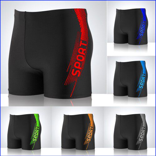 Swimming trunks men's anti-embarrassment quick-drying professional training loose fashion trendy boys adult men's swimming trunks boxer hot spring
