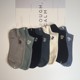 Unisex les handsome t shallow mouth socks short sevendays for couples low-top pure socks ຄູ່ຜົວເມຍຝ້າຍ