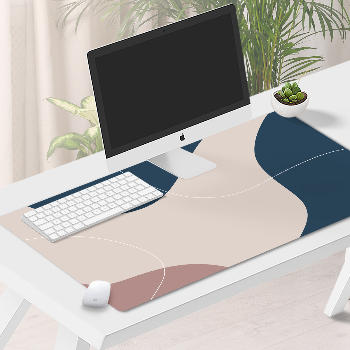 Morandi minimalist, original slip rat pad oversize computer learning desk desktop pad customised male and female wins