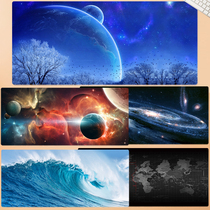 Beautiful Starry Sky Earth Space Planet Aurora Universe Mouse Pad Solar System Blue Sky Sea Beach Super Large Custom