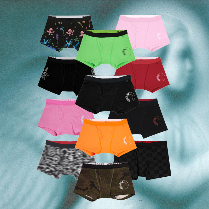 Eponym Basic Elastic Boxer Briefs, Same Style as Jennie, Nishimura Riki, and Lisa, Black and Pink, Unisex